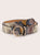 Snakeskin Pattern O-Ring Buckle Belt