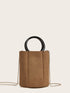 Ring Handle Chain Bag With Inner Pouch
