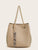 Snap Button Detail Satchel Bag