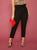 Plus Solid Paperbag Waist Trousers