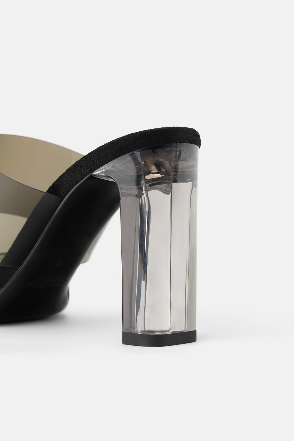 Zara vinyl block heel - Gem