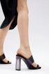 ZARA Vinyl Sandals With Methacrylate Heels