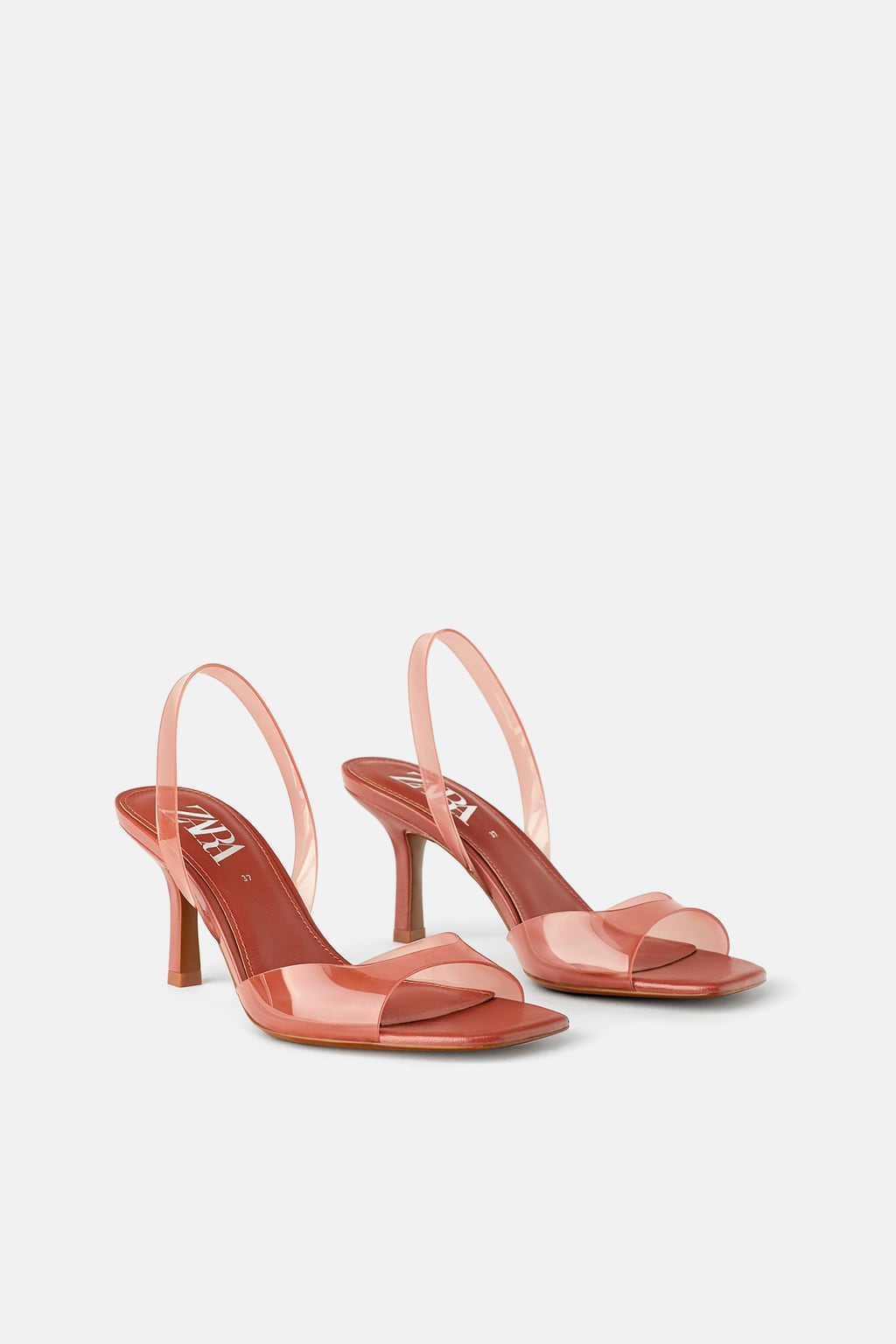 ZARA Vinyl High Heel Sandals
