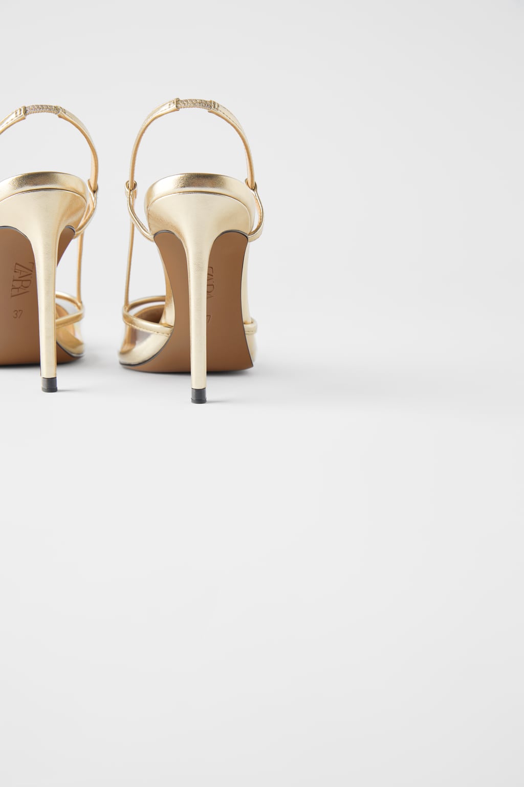 ZARA Vinyl Slingback Shoes