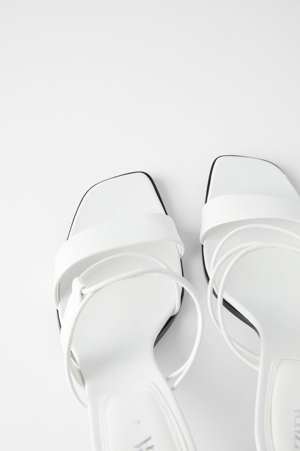 ZARA Leather Strappy High-Heel Sandals
