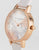Olivia Burton OB16VM12 Abstract Floral Midi Leather Watch In Blush
