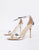 Glamorous Silver Mirror Barely There Heeled Sandal