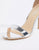 Glamorous Silver Mirror Barely There Heeled Sandal