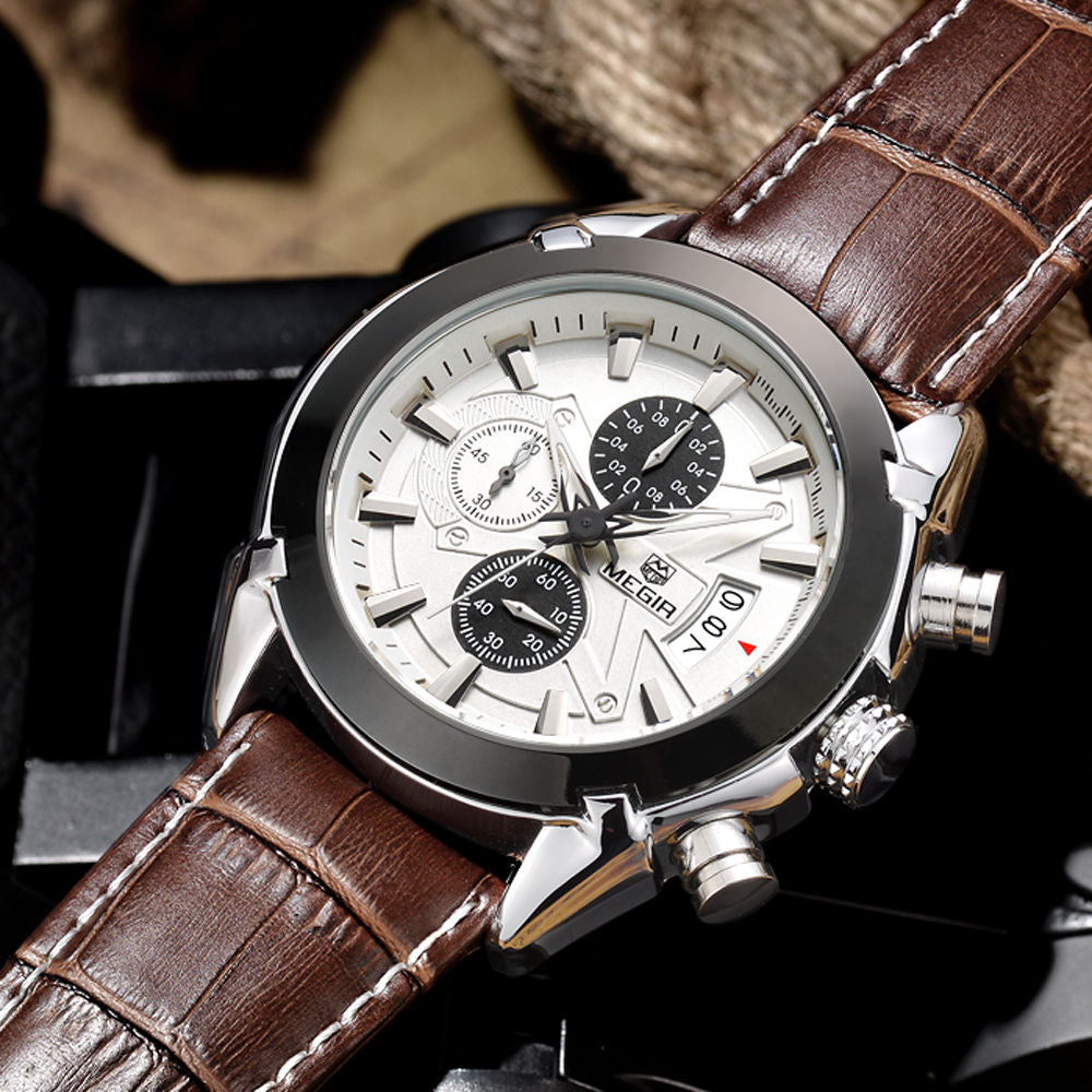 MEGIR Chronograph Luxury Watch
