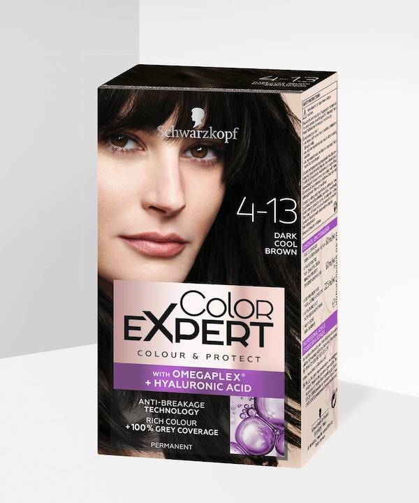 Schwarzkopf Colour Expert Permanent Hair Colour 4.13 Dark Cool Brown