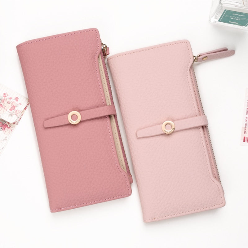 Lovely Leather Long Women Wallet