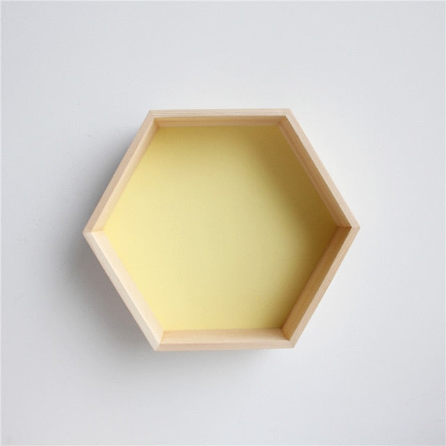 Wood Hexagon Wall Decoration