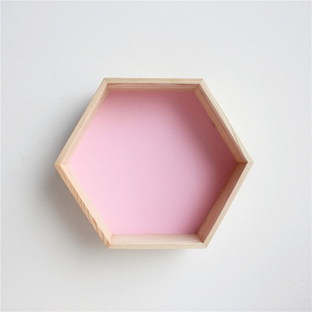 Wood Hexagon Wall Decoration
