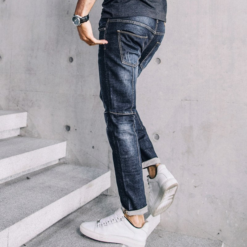 Slim Denim Pencil Pants