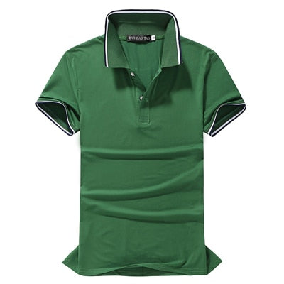 Classic Solid Cotton Polo Shirt