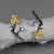 Plum Blossom Flower Dangle Earrings