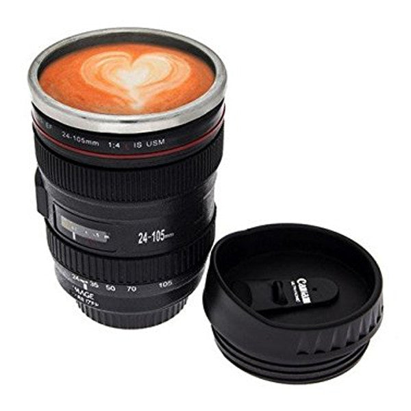 Camera Lens Stainless Steel Travel Coffee Mug