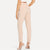 Mid Waist Stretch Carrot Textured Pants