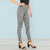 Black and White Gingham Casual Pants