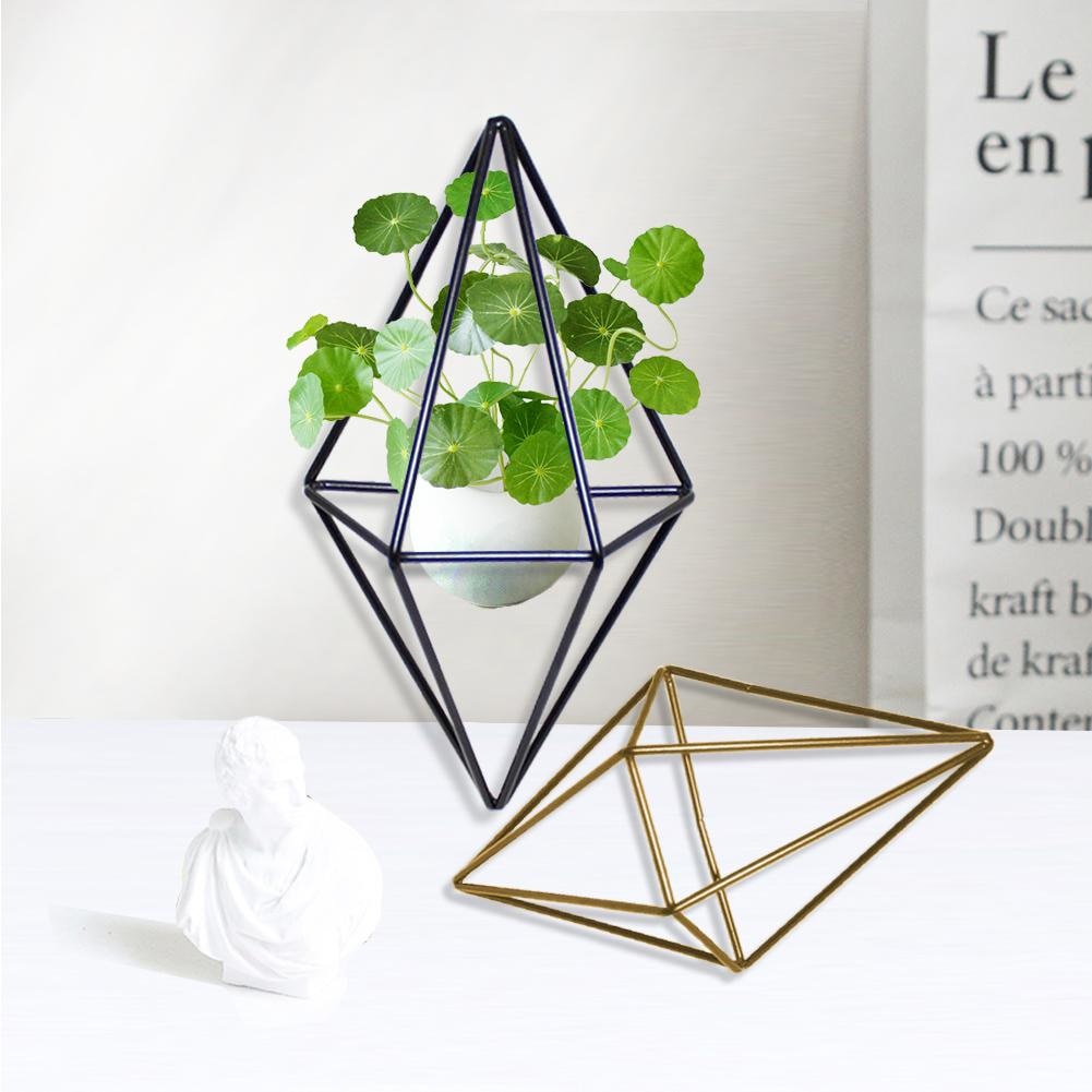 Geometric Metal Pot Rack