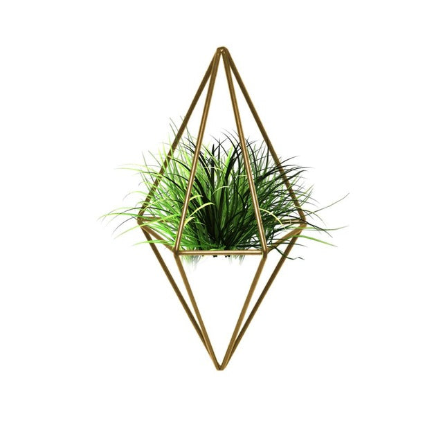Geometric Metal Pot Rack