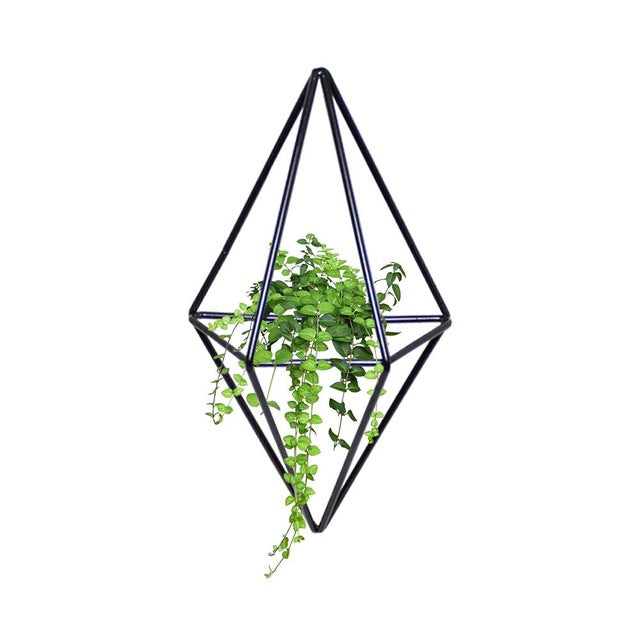 Geometric Metal Pot Rack