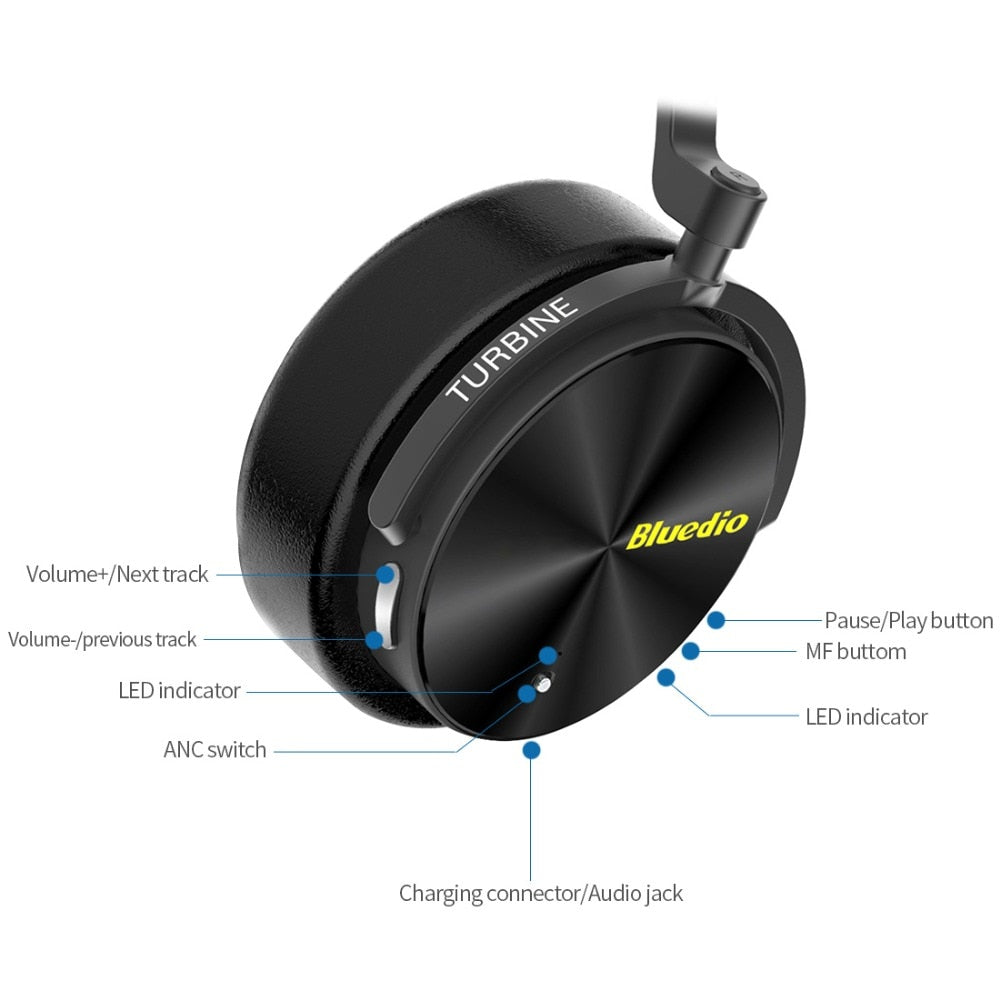 Bluedio T5 Noise Cancelling Wireless Headphones