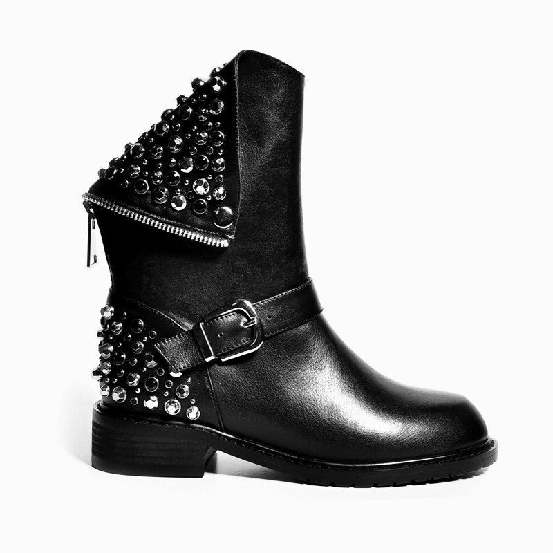 Rivets Ankle Boots