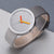 Women Contrast Leather Quartz Watch