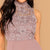 Guipure Lace Overlay Bodice Maxi Dress