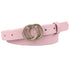 Double buckle Gold Circle Belts