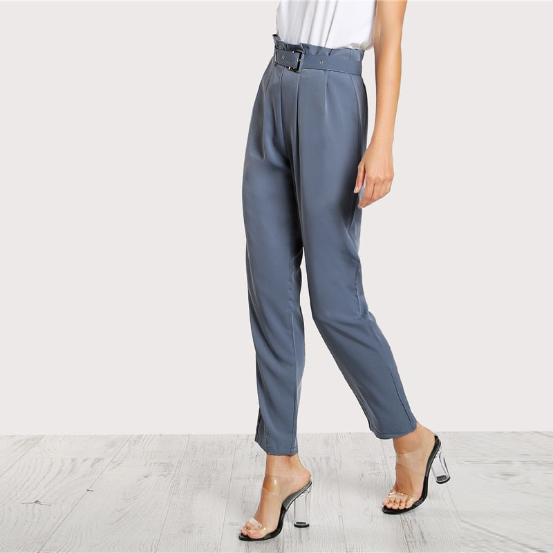 High Waist Tailored Pants